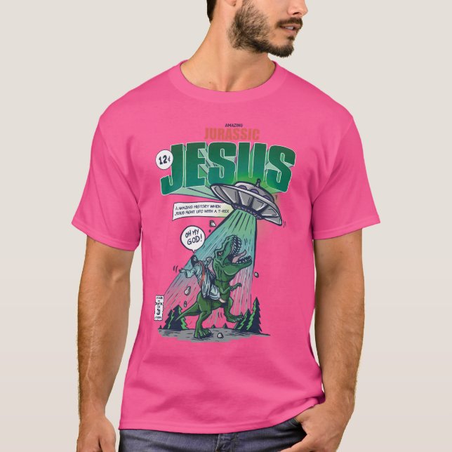 Amazing Jurassic Jesus T-Shirt (Front)