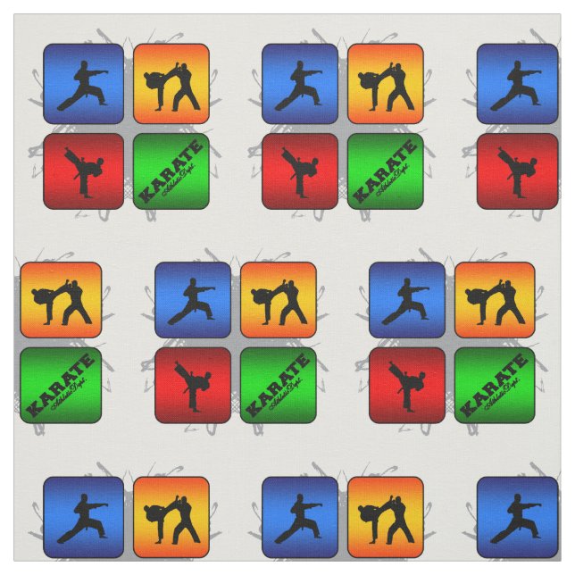 Amazing Karate Urban Style Fabric (Swatch)