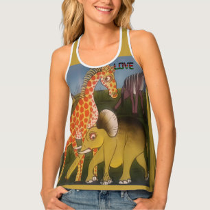 Amazing Kenya Wild Animal Safari Tank Top
