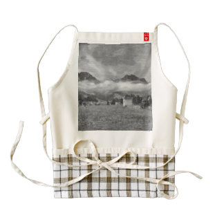 Amazing landscape in Switzerland Zazzle HEART Apron