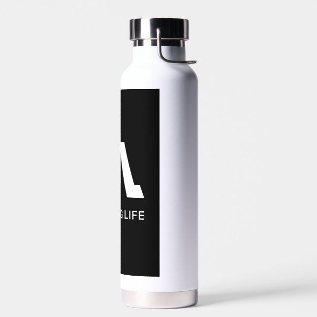 Amazing Life Monochrome A Logo Water Bottle (Left)