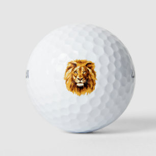 Amazing lion design golf balls