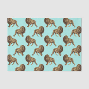 Amazing lions tissue paper