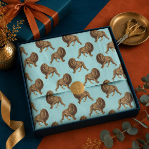 Amazing lions tissue paper