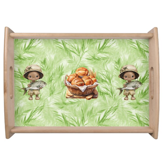 Amazing Loaves and Fishes Large Serving Tray (Front)