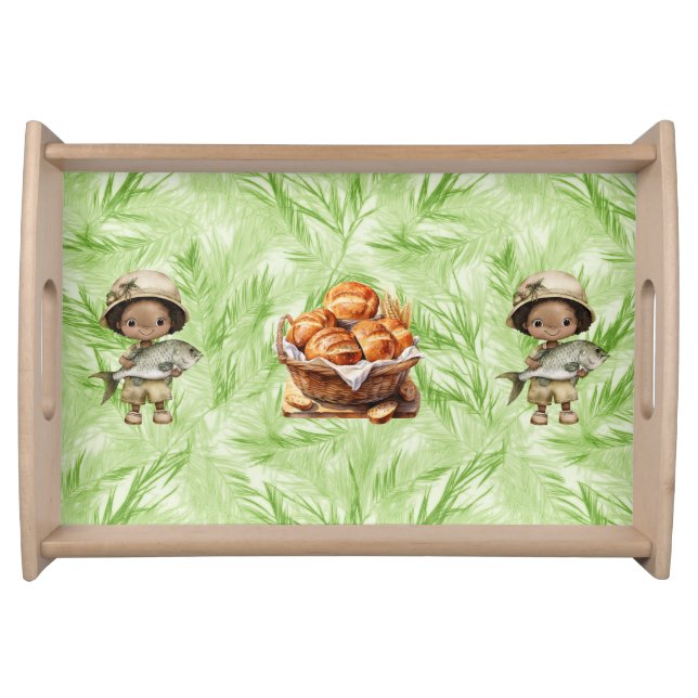Amazing Loaves and Fishes Small Serving Tray (Front)