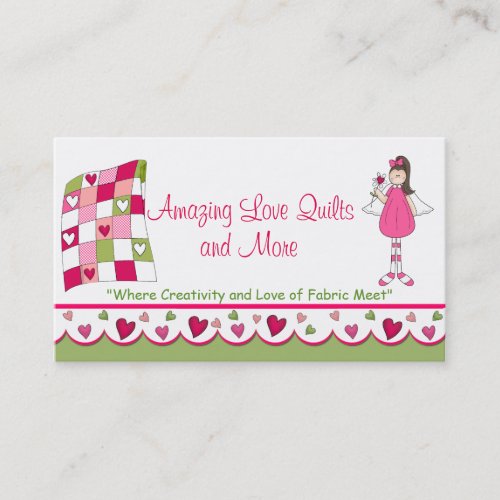 Amazing Love Quilt Custom Business Card