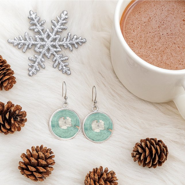 Amazing Map of Antarctica Earrings (Creator Uploaded)