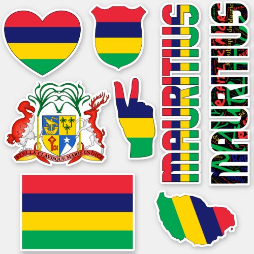 Amazing Mauritius Shapes National Symbols Sticker
