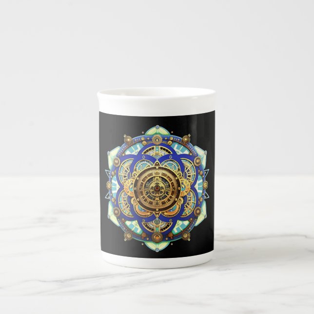 Amazing Mechanical Clock Bone China Mug (Front)