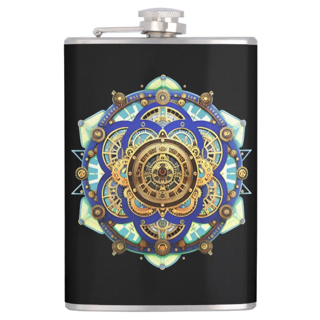 Amazing Mechanical Clock Flask (Front)