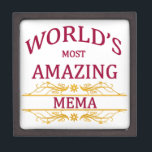 Amazing Mema Gift Box<br><div class="desc">Such a fun design to honor the world's most amazing mema with.</div>