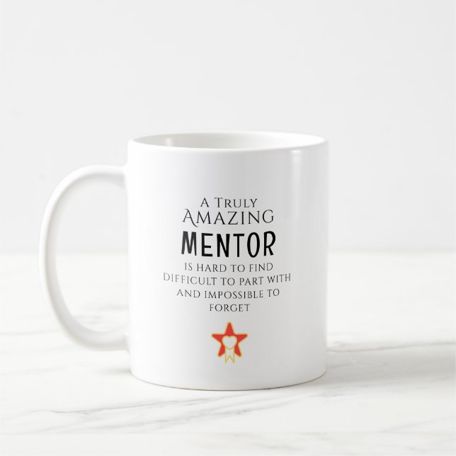 Amazing Mentor Hard To Find Personalized Gift Coffee Mug (Left)
