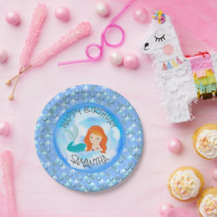 Amazing Mermaid Party Supplies! Paper Plates