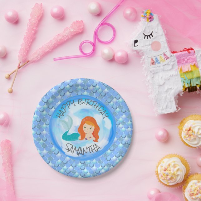 Amazing Mermaid Party Supplies! Paper Plates (Party)