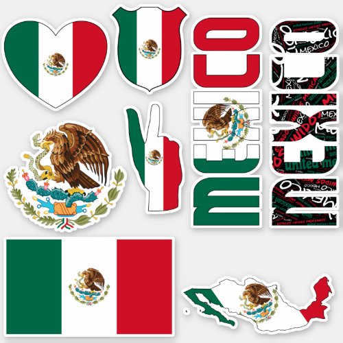 Amazing Mexico Shapes National Symbols Sticker