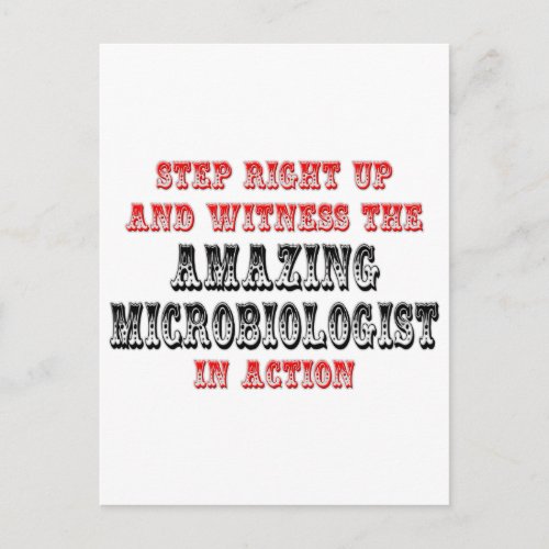 Amazing Microbiologist In Action Postcard