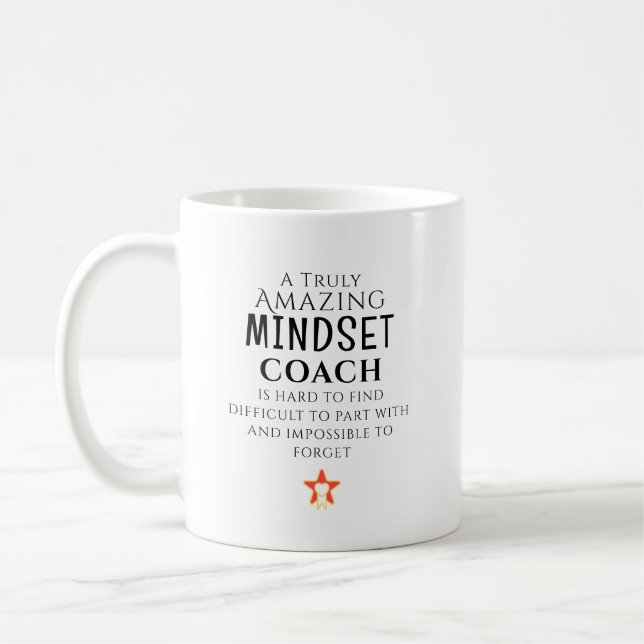 Amazing Mindset Coach Hard To Find Personalized Coffee Mug (Left)