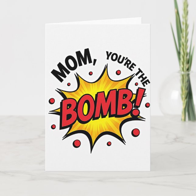Amazing Mom Burst Card (Front)