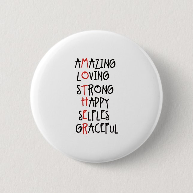 Amazing Mom Button (Front)