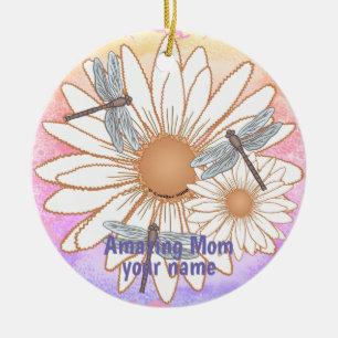 Amazing Mom  Ceramic Ornament