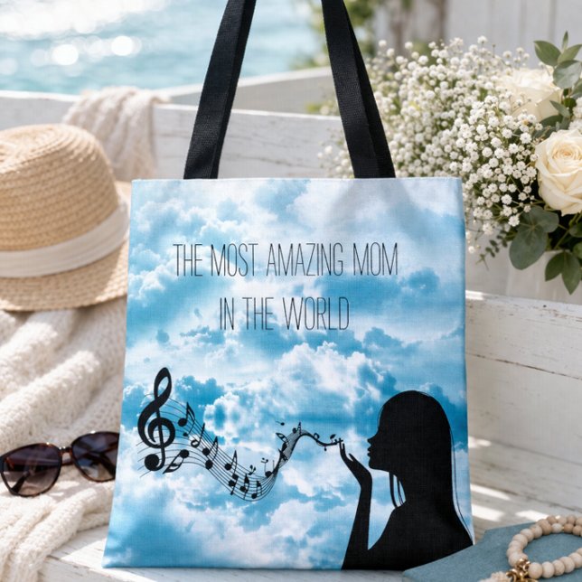 Amazing Mom Gift Music Lover Mothers Day Tote Bag (Creator Uploaded)