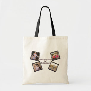 Amazing Mom Is Amazing 4 Photo Collage Tote Bag