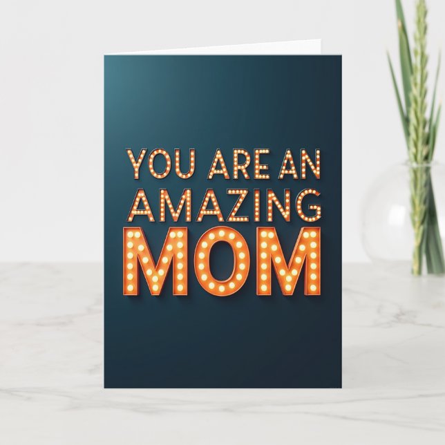 Amazing Mom Marquee Card (Front)