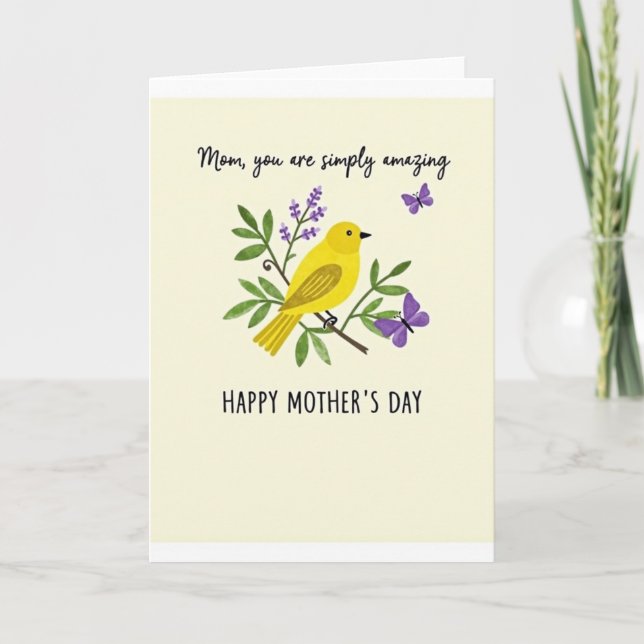 Amazing Mom Mothers Day Card (Front)