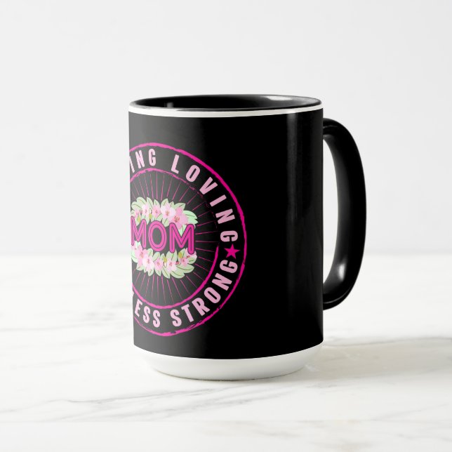 Amazing Mom Quote Mug (Front Right)