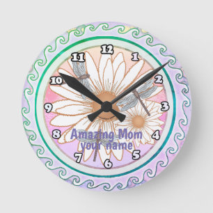 Amazing Mom Round Clock