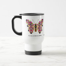 Amazing Monarch Butterfly Quilt Pattern Travel Mug