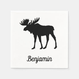 Amazing Moose Rustic Napkins