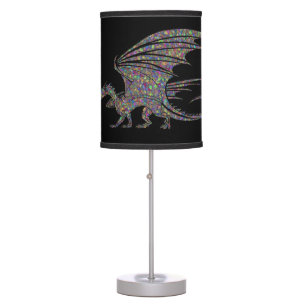 Amazing Mosaic Dragon 2 Table Lamp