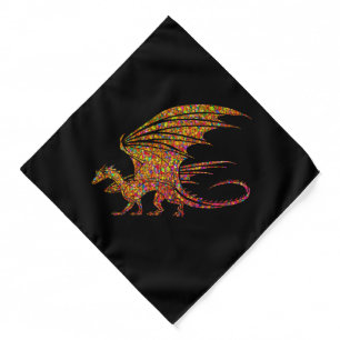 Amazing Mosaic Dragon Bandana