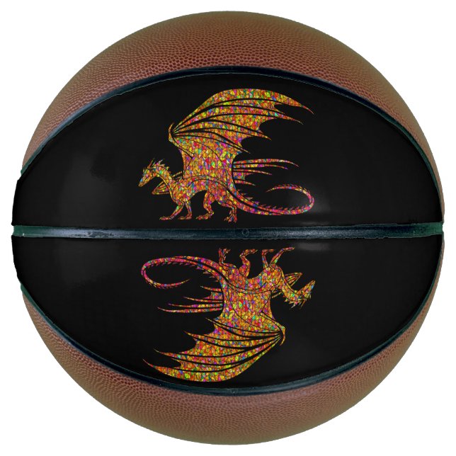 Amazing Mosaic Dragon  Basketball (Front)