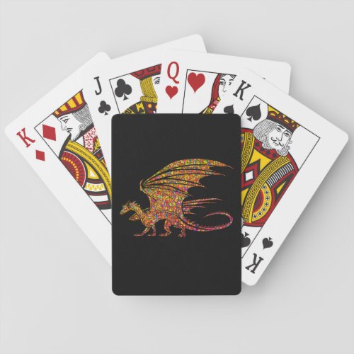 Amazing Mosaic Dragon  Bicycle Playing Cards