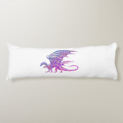 Amazing Mosaic Dragon Body Pillow