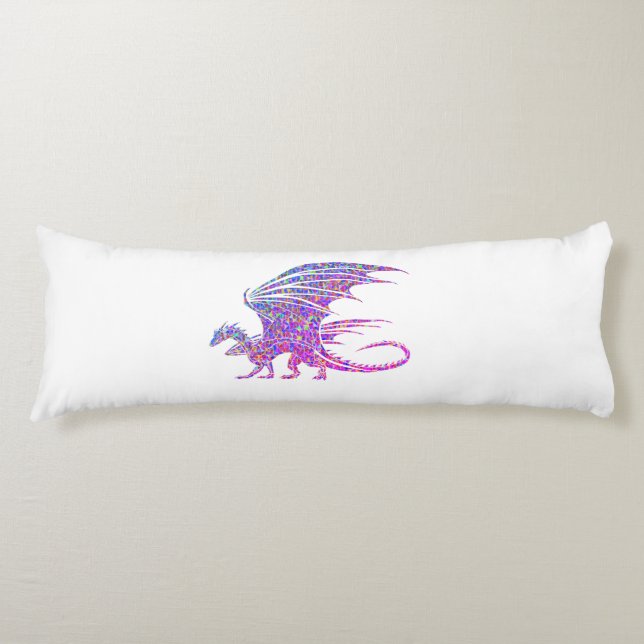 Amazing Mosaic Dragon Body Pillow (Front)