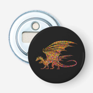 Amazing Mosaic Dragon Bottle Opener