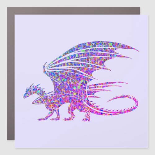 Amazing Mosaic Dragon  Car Magnet