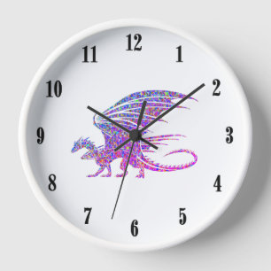 Amazing Mosaic Dragon Clock