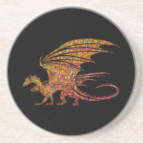 Amazing Mosaic Dragon  Coaster