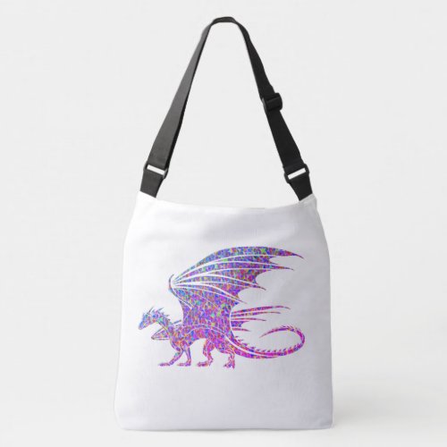 Amazing Mosaic Dragon Crossbody Bag