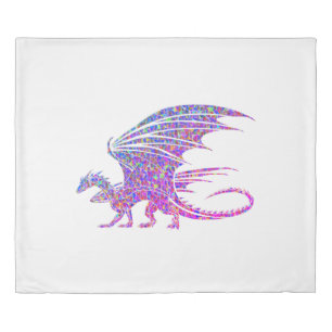 Amazing Mosaic Dragon Duvet Cover