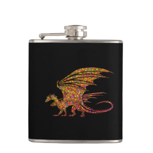 Amazing Mosaic Dragon Flask