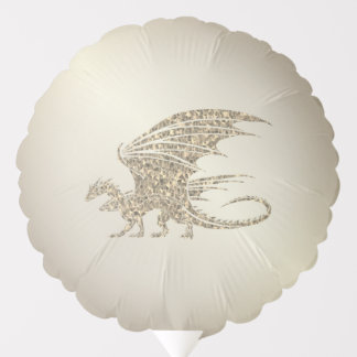 Amazing Mosaic Dragon Golden Balloon