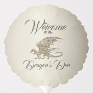 Amazing Mosaic Dragon Golden Welcome Balloon