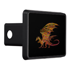 Amazing Mosaic Dragon Hitch Cover