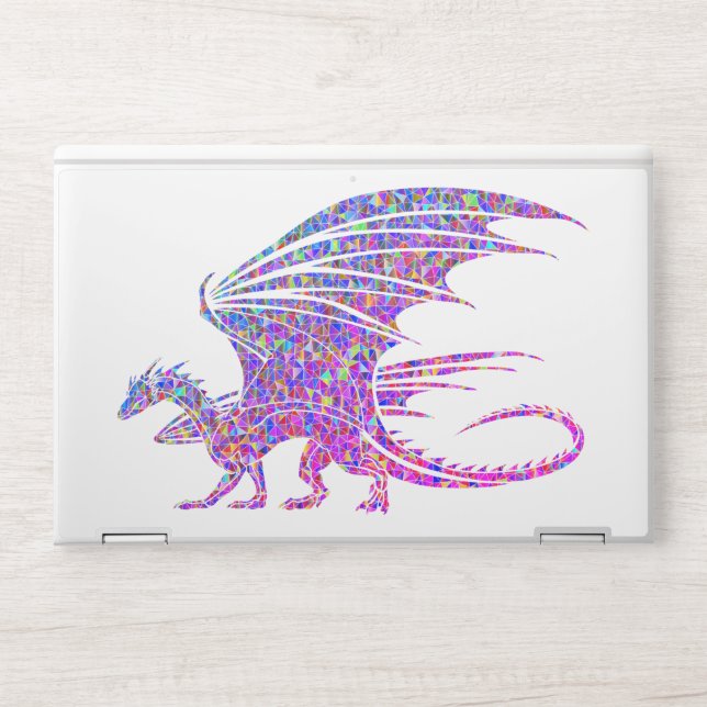 Amazing Mosaic Dragon HP Laptop Skin (Front)